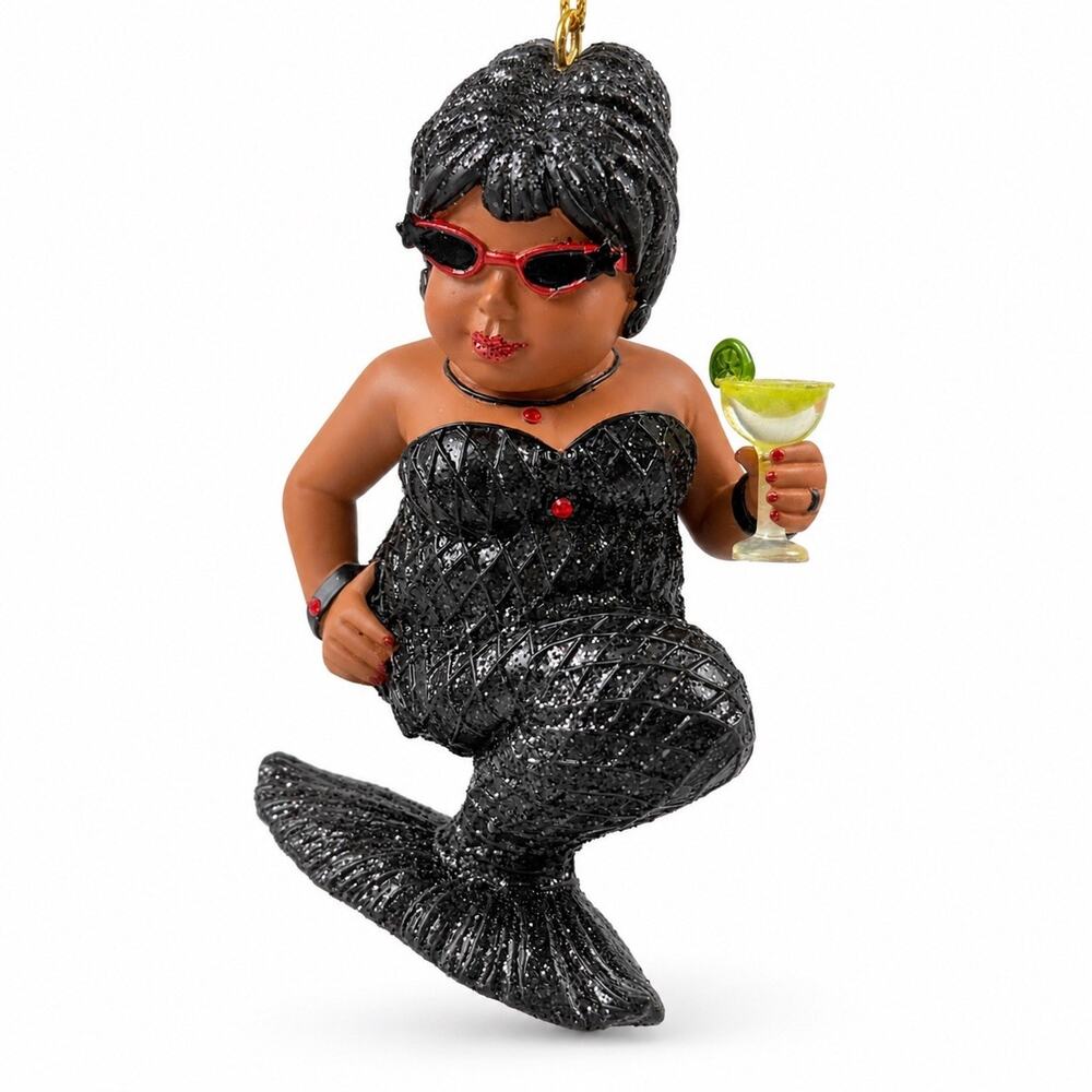 December Diamonds Margarita Cocoa Mermaid Ornament 2008 Hard to Find 55-90416